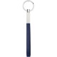 Portachiavi in metallo e pvc blu royal personalizzato E14138BL