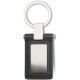 Portachiavi in metallo e pvc nero personalizzato E14139N
