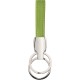 Portachiavi in metallo e pvc verde acido personalizzato E14137VA