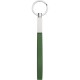 Portachiavi in metallo e pvc verde personalizzato E14138V