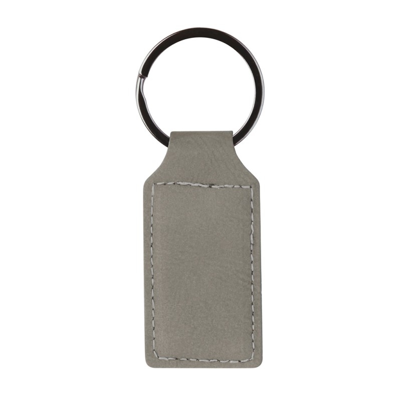 Portachiavi in pu e metallo beige personalizzato E14216BE