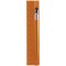 Righello con penna in plastica arancione personalizzata E14221A