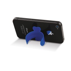 Supporto per cellulare in metallo e silicone blu royal personalizzato E14230BL