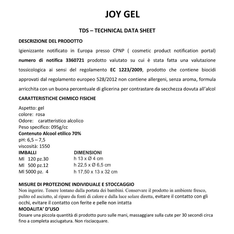 Detergente igienizzante rapido alcol isopropilico personalizzato I00501
