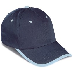 Cappellino 5 pannelli blu navy/blu sky personalizzato K18041NY/SK
