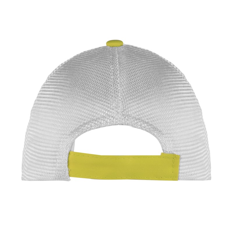 Cappellino 5 pannelli giallo personalizzato K18105G