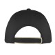 Cappellino 5 pannelli nero personalizzato K18045N