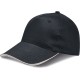 Cappellino 5 pannelli nero personalizzato K18045N