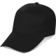 Cappellino 5 pannelli nero personalizzato K18140N