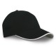 Cappellino 5 pannelli nero personalizzato K18144N