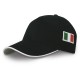 Cappellino 5 pannelli nero personalizzato K18144N