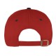 Cappellino 5 pannelli rosso/blu navy personalizzato K18041R/NY