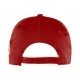 Cappellino 5 pannelli rosso personalizzato K18144R