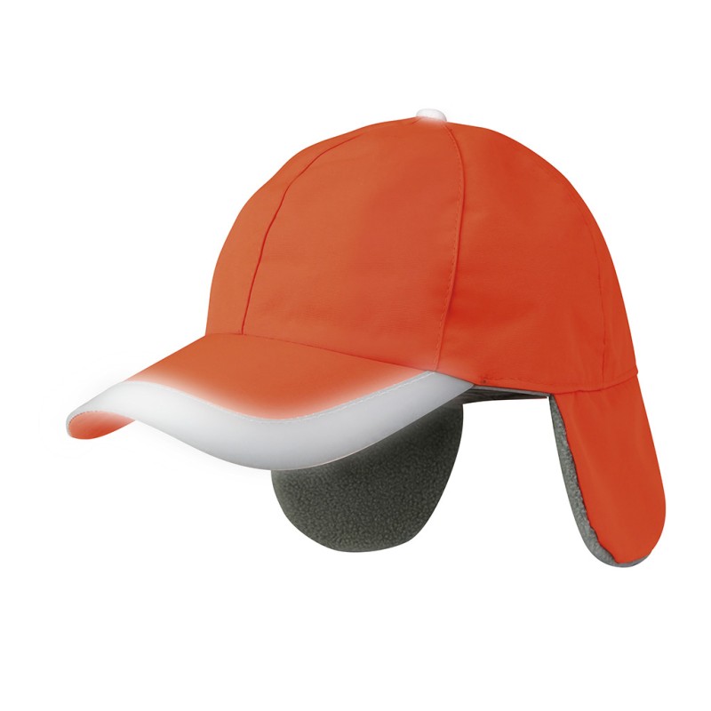 Cappellino 6 pannelli arancione personalizzato K18074A
