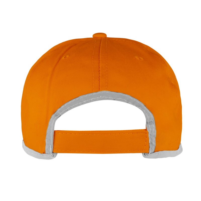 Cappellino 6 pannelli arancione personalizzato K18147A