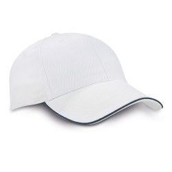 Cappellino 6 pannelli bianco personalizzato K18062B