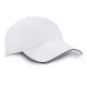 Cappellino 6 pannelli bianco personalizzato K18062B