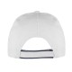 Cappellino 6 pannelli bianco personalizzato K18062B