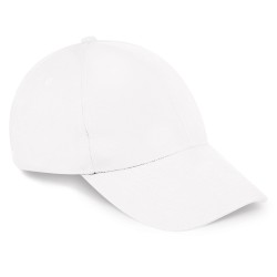 Cappellino 6 pannelli bianco personalizzato K18063B