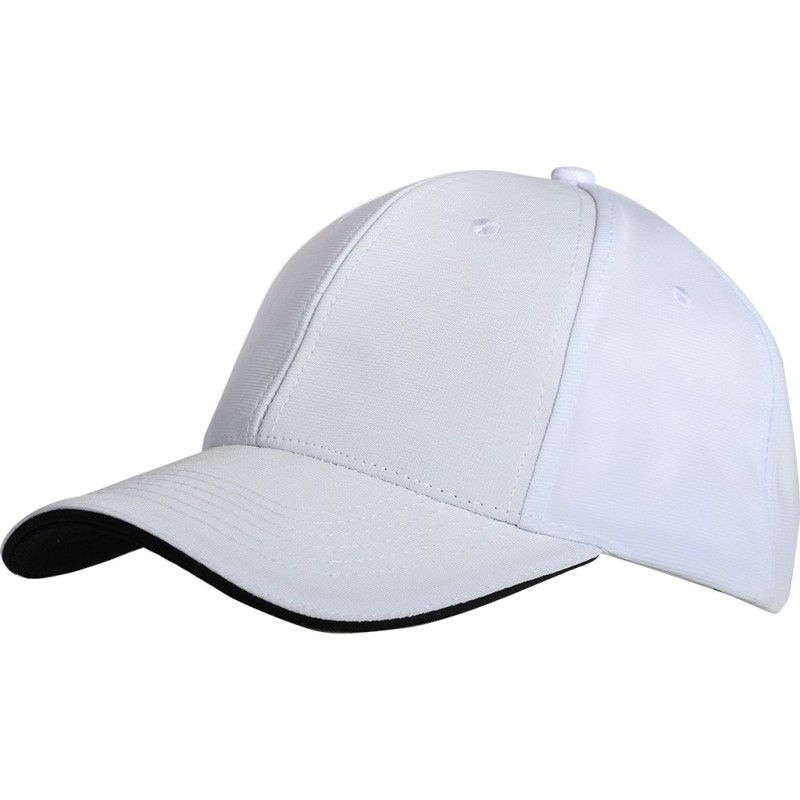 Cappellino 6 pannelli bianco personalizzato K18122B