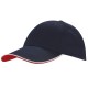 Cappellino 6 pannelli blu navy personalizzato K18062NY
