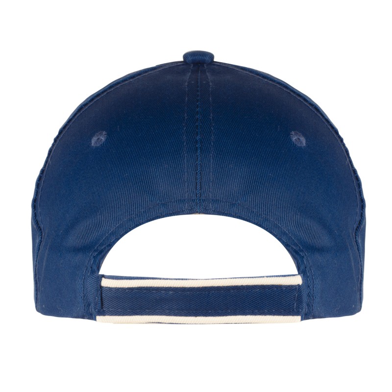 Cappellino 6 pannelli blu royal personalizzato K18062BL