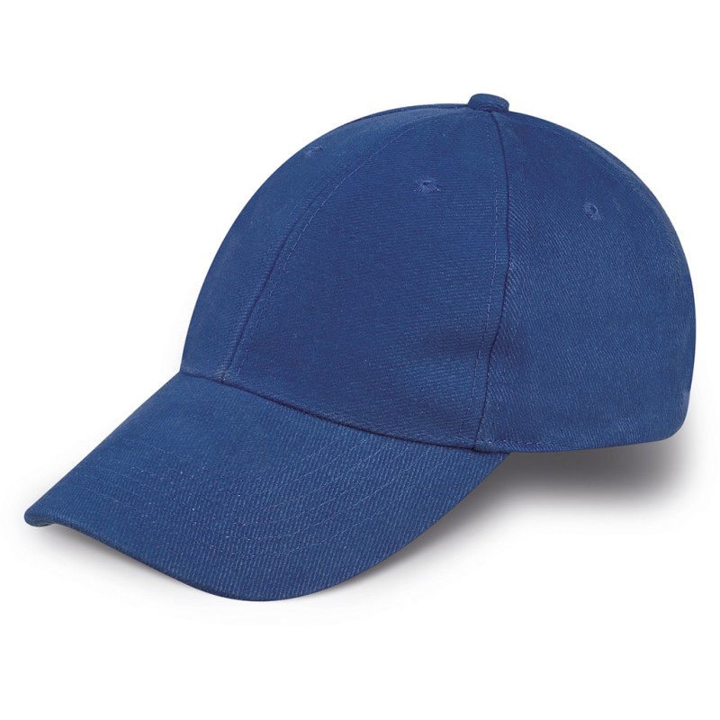 Cappellino 6 pannelli blu royal personalizzato K18063BL