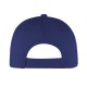Cappellino 6 pannelli blu royal personalizzato K18064BL