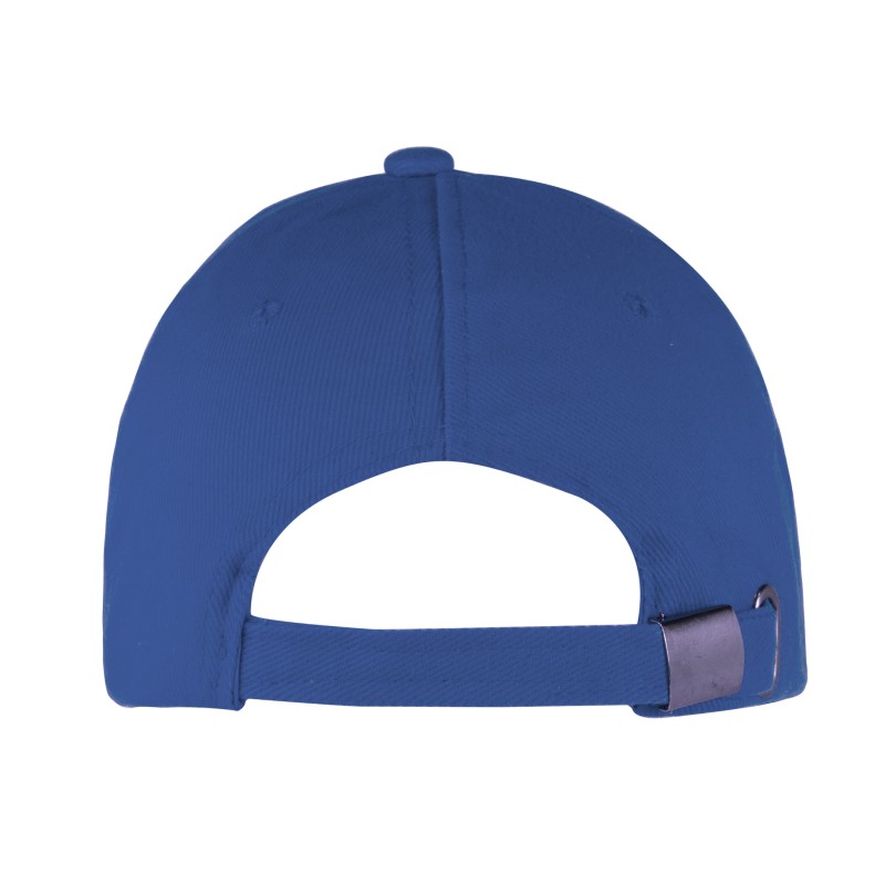 Cappellino 6 pannelli blu royal personalizzato K18065BL