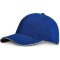 Cappellino 6 pannelli blu royal personalizzato K18122BL