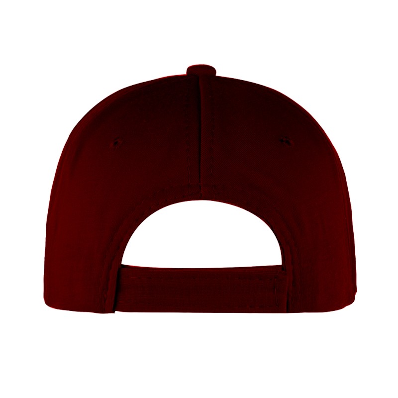 Cappellino 6 pannelli bordeaux personalizzato K18063BO
