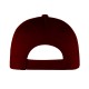 Cappellino 6 pannelli bordeaux personalizzato K18063BO