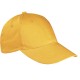 Cappellino 6 pannelli giallo personalizzato K18061G