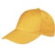 Cappellino 6 pannelli giallo personalizzato K18061G