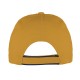 Cappellino 6 pannelli giallo personalizzato K18062G