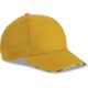 Cappellino 6 pannelli giallo personalizzato K18142G