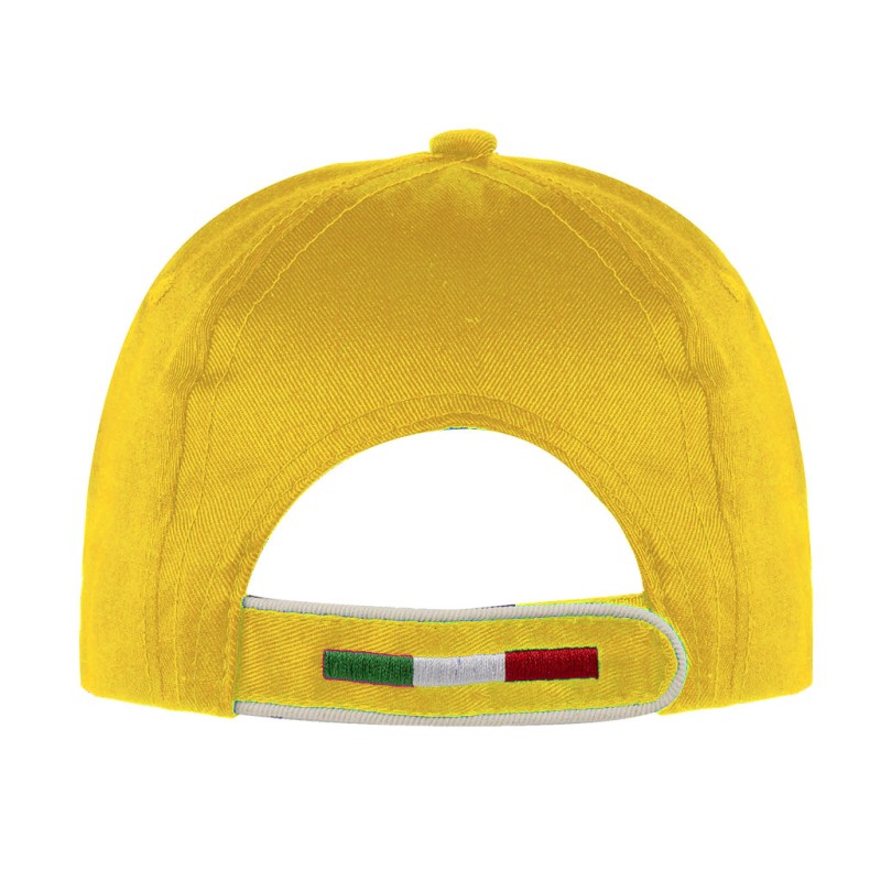 Cappellino 6 pannelli giallo personalizzato K18142G