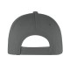 Cappellino 6 pannelli grigio personalizzato K18061GR