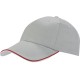 Cappellino 6 pannelli grigio personalizzato K18062GR