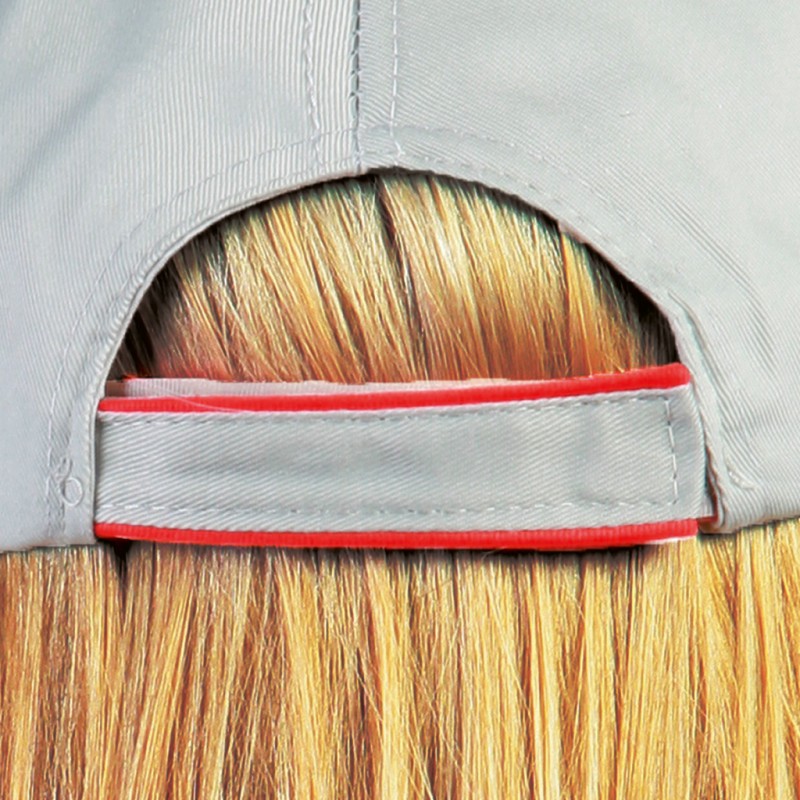 Cappellino 6 pannelli grigio personalizzato K18062GR