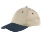 Cappellino 6 pannelli kaki/blu navy personalizzato K18061KA/NY