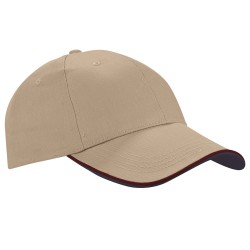 Cappellino 6 pannelli  kaki personalizzato K18062KA