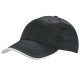 Cappellino 6 pannelli nero personalizzato K18062N