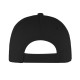 Cappellino 6 pannelli nero personalizzato K18063N