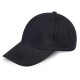 Cappellino 6 pannelli nero personalizzato K18063N