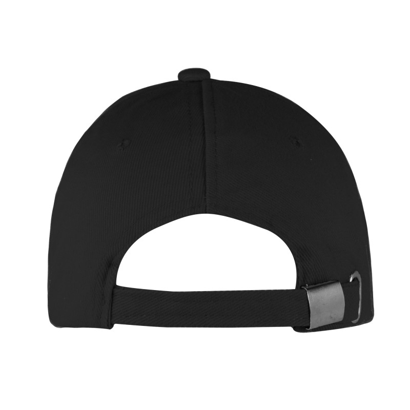 Cappellino 6 pannelli nero personalizzato K18065N