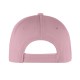 Cappellino 6 pannelli rosa personalizzato K18061RS