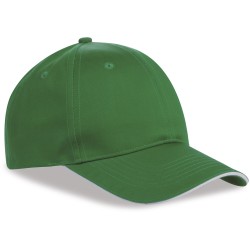 Cappellino 6 pannelli verde personalizzato K18064V