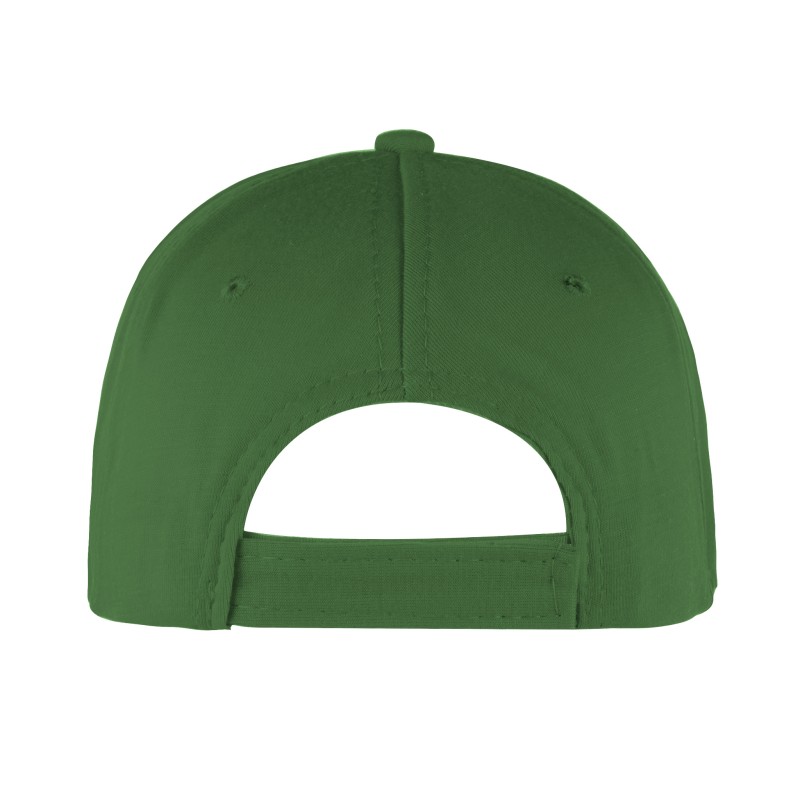 Cappellino 6 pannelli verde personalizzato K18064V
