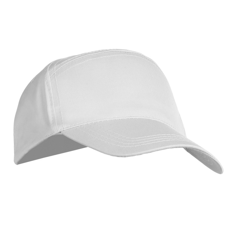 Cappellino 7 pannelli bianco personalizzato K18016B